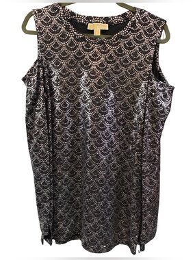 Michael Kors Black & Silver Sequin Shift Dress